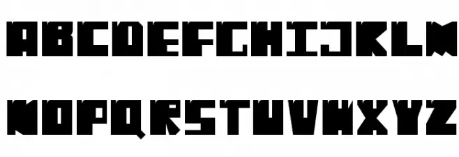 No Harmony Left Side Cut Font Litere mari