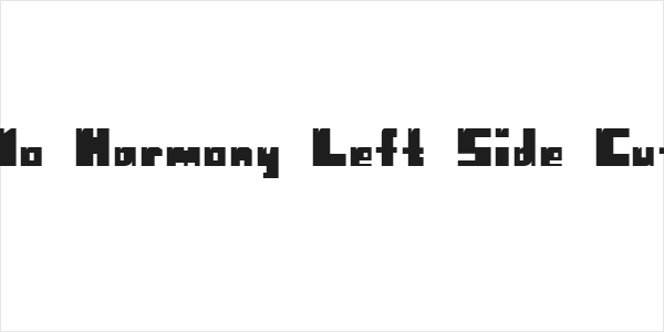 No Harmony Left Side Cut Logo