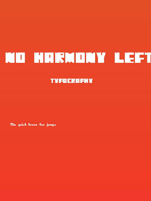 No Harmony Left Side Cut Poster
