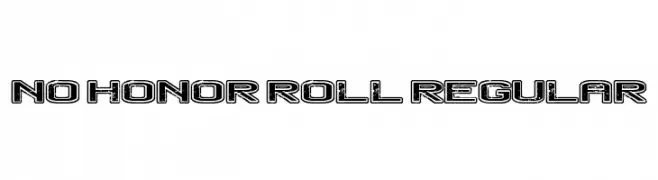 No Honor Roll Regular  Free Fonts Download