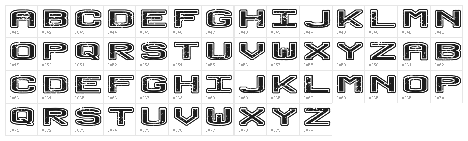 No Honor Roll Regular Character Map