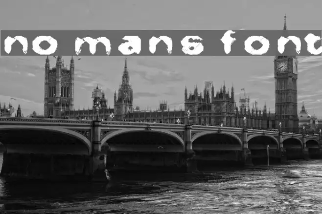 No Man's Font Example 3