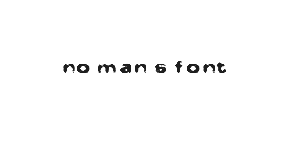 No Man's Font Logo