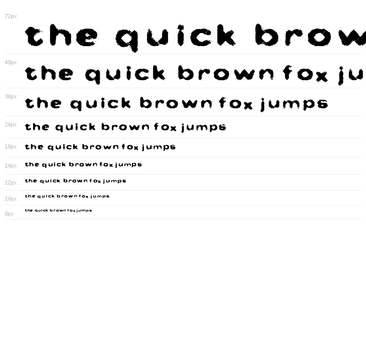 No Man's Font Waterfall