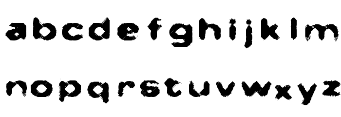 No Man's Font Font LOWERCASE