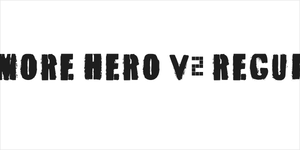 No More Hero V2 Regular Logo