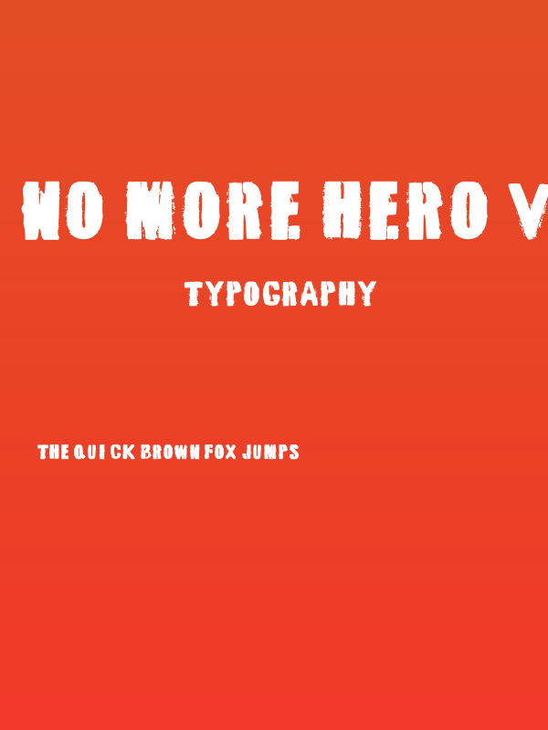 No More Hero V2 Regular Poster