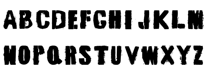 No More Hero V2 Regular Font LOWERCASE