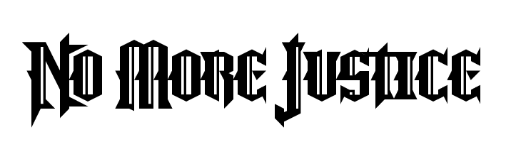 No More Justice  Frei Schriftart Herunterladen