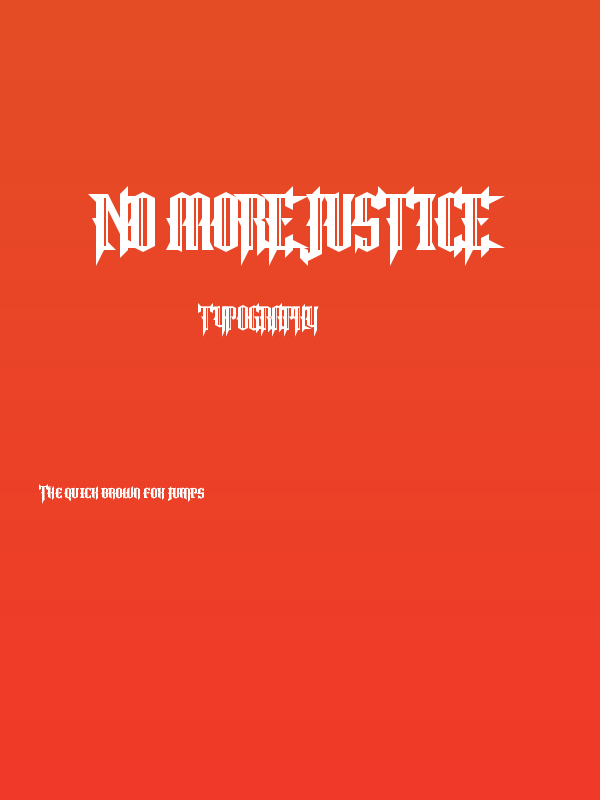 No More Justice Poster