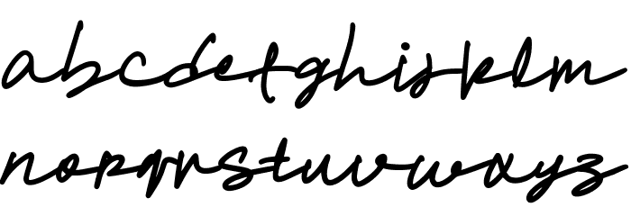 No More Nich Font LOWERCASE