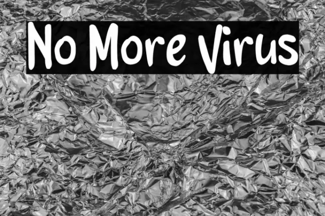 No More Virus Font examples
