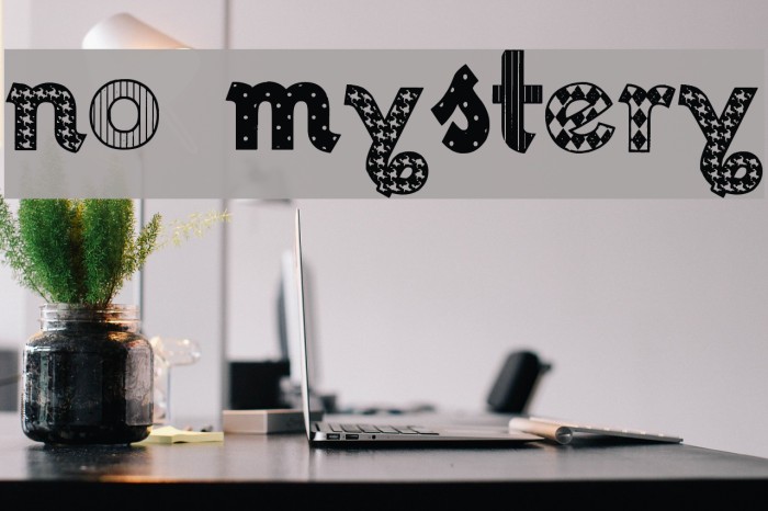 No Mystery Example 1