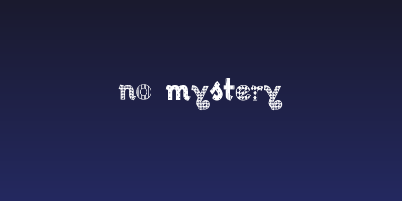 No Mystery Social Header
