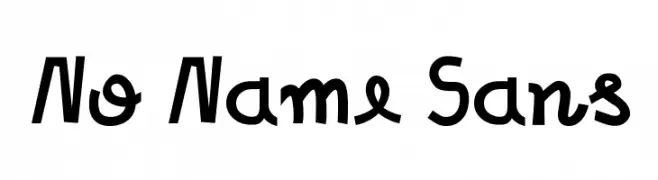 No Name Sans  font caratteri gratis