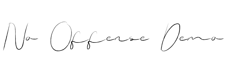 No Offense Demo  لخطوط تنزيل