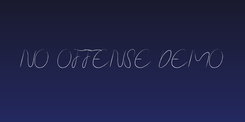 No Offense Demo Social Header
