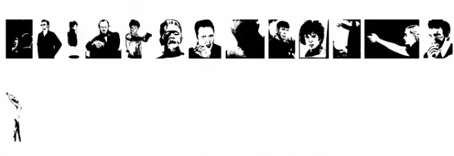 No Perfect People Dingbats Schriftart Groß