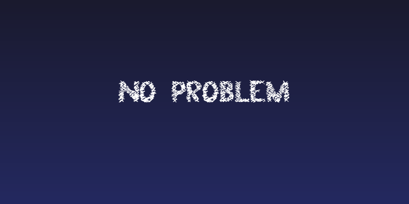No Problem Social Header
