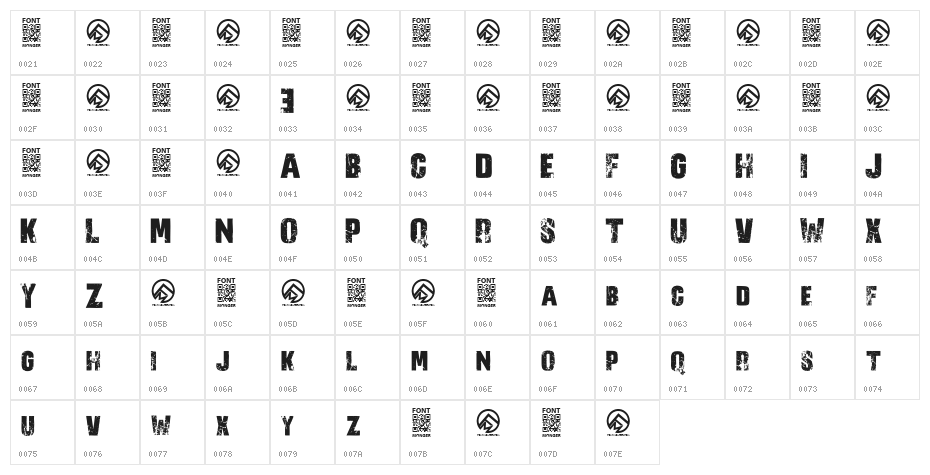 No R3verence Regular Character Map