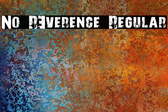 No R3verence Regular Font examples