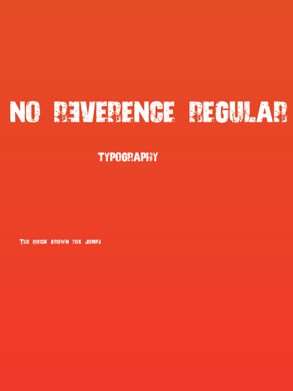 No R3verence Regular Poster