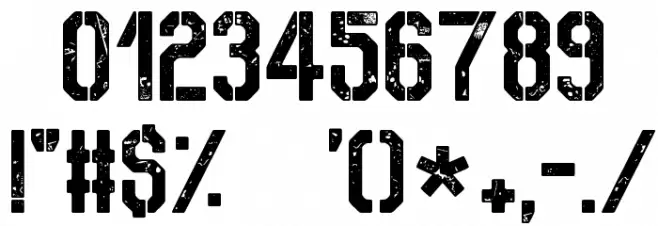 No Safety Zone Font OTHER CHARS