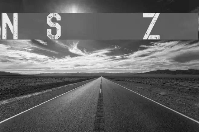 No Safety Zone Font examples