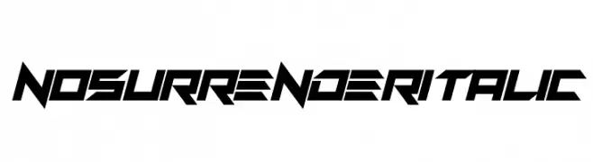 No Surrender Italic 