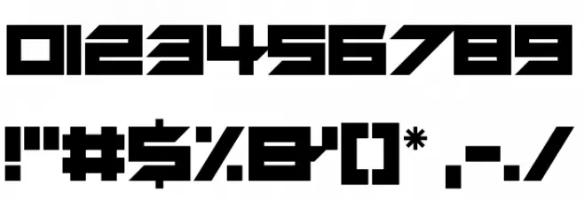 No Surrender Font OTHER CHARS