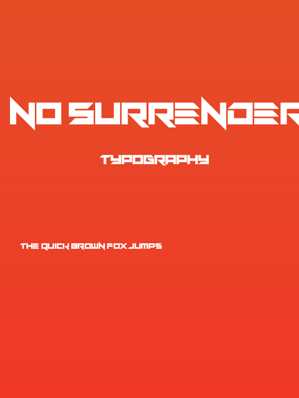 No Surrender Poster