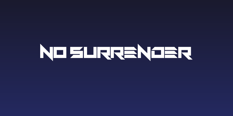 No Surrender Social Header