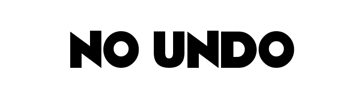 No Undo  font caratteri gratis
