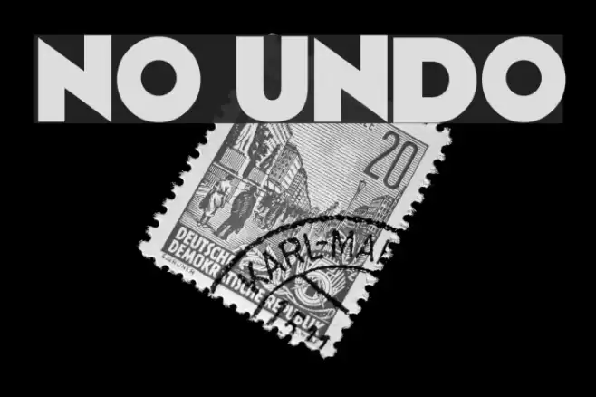 No Undo Font examples