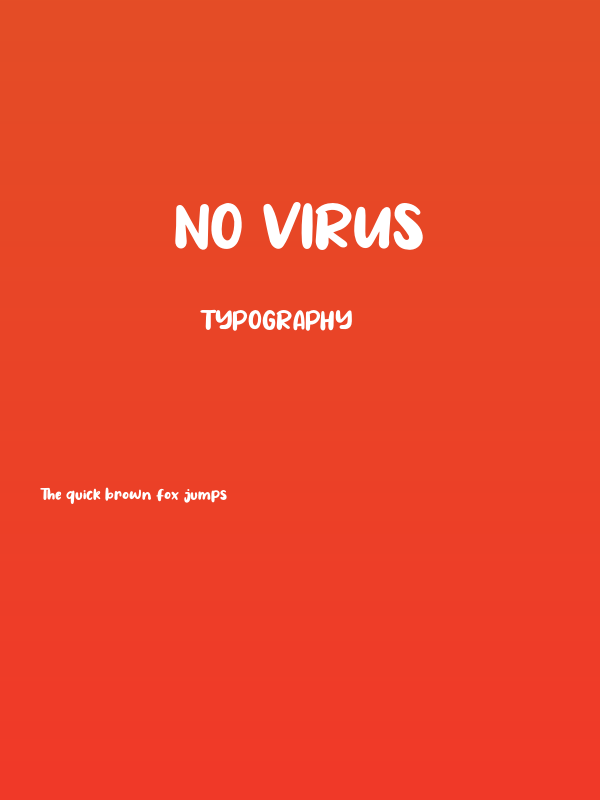 No Virus Poster