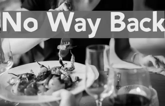No Way Back Font examples