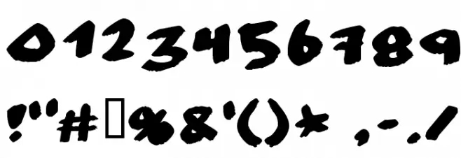 No consequence Font OTHER CHARS