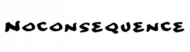 No consequence  font caratteri gratis