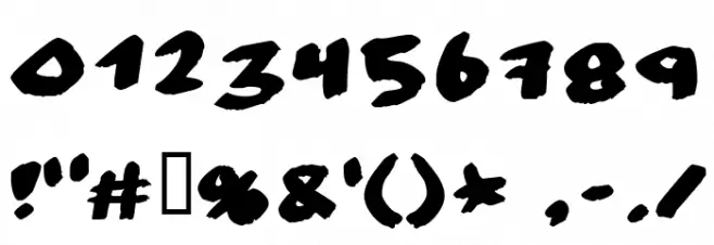 No consequence Font OTHER CHARS