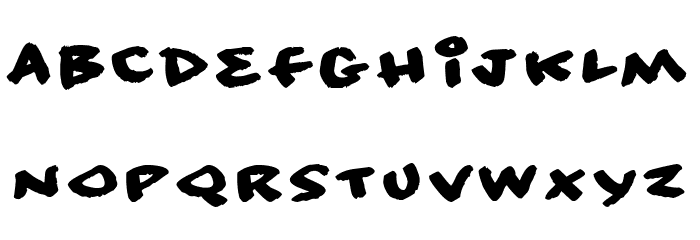 No consequence Font LOWERCASE
