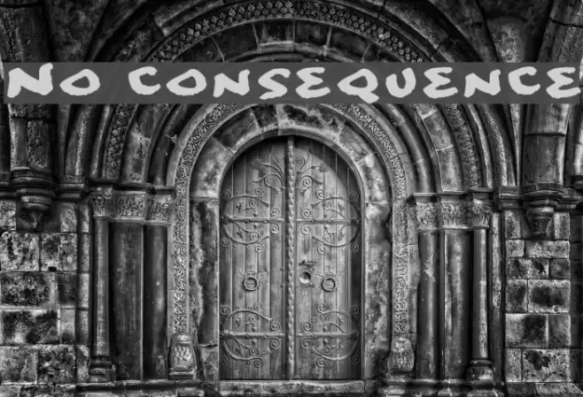 No consequence Font examples