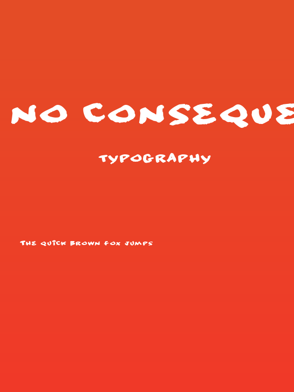 No consequence Poster
