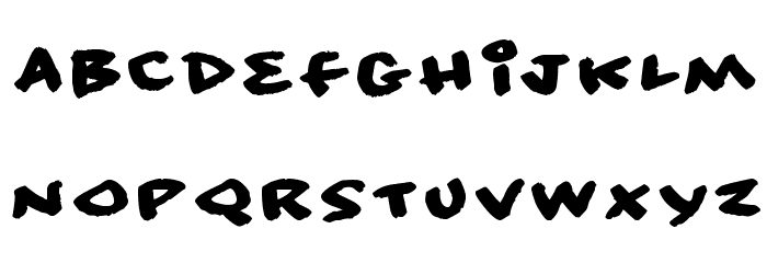No consequence Font LOWERCASE