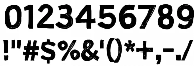 No more lies Font OTHER CHARS