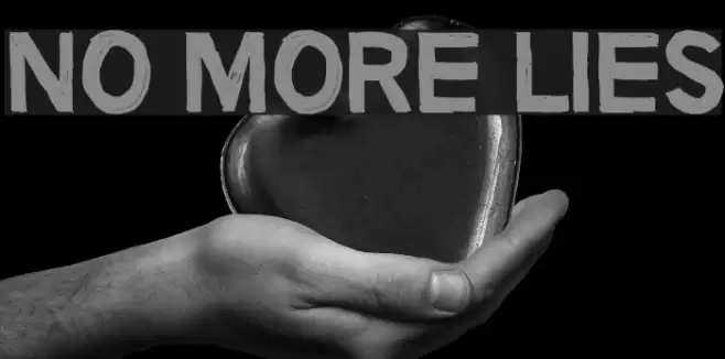 No more lies Font examples