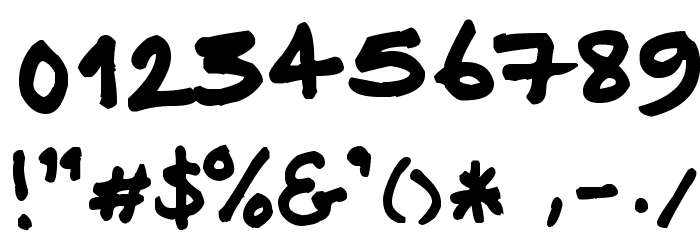 No other name Font OTHER CHARS