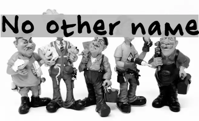 No other name Font examples