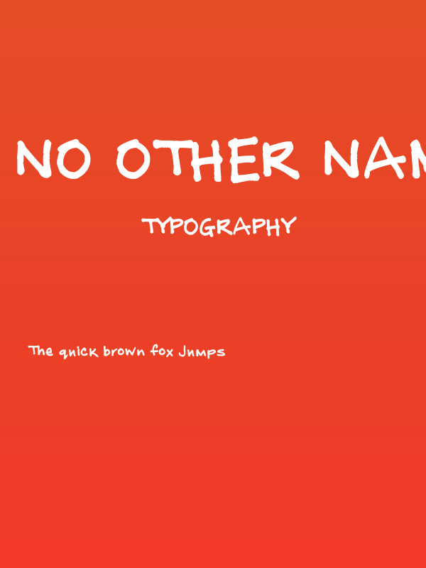 No other name Poster