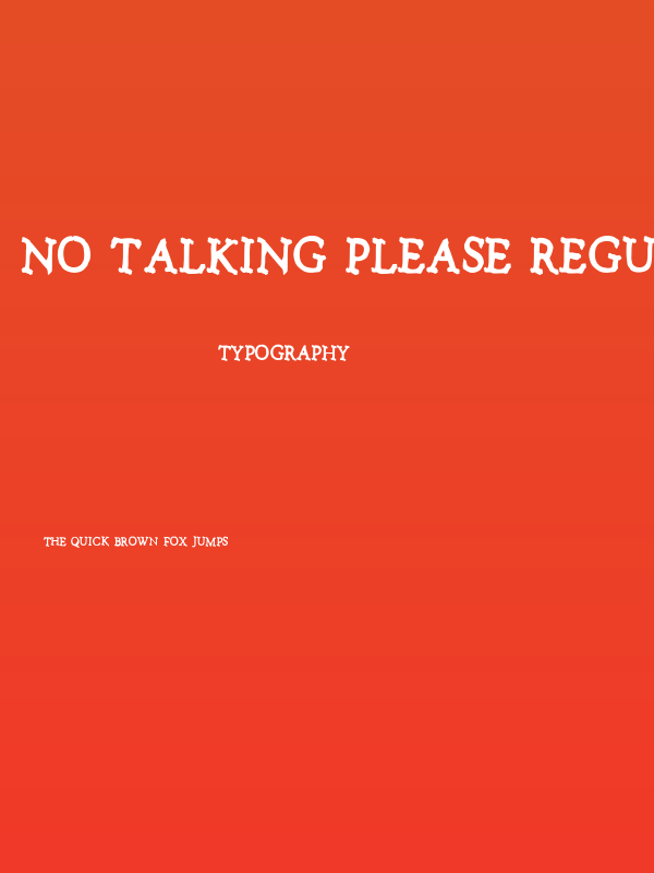 No talking please Regular Poster