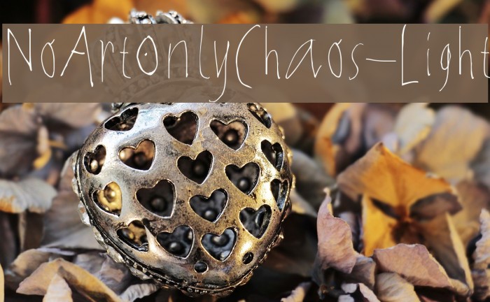 NoArtOnlyChaos-Light Example 3